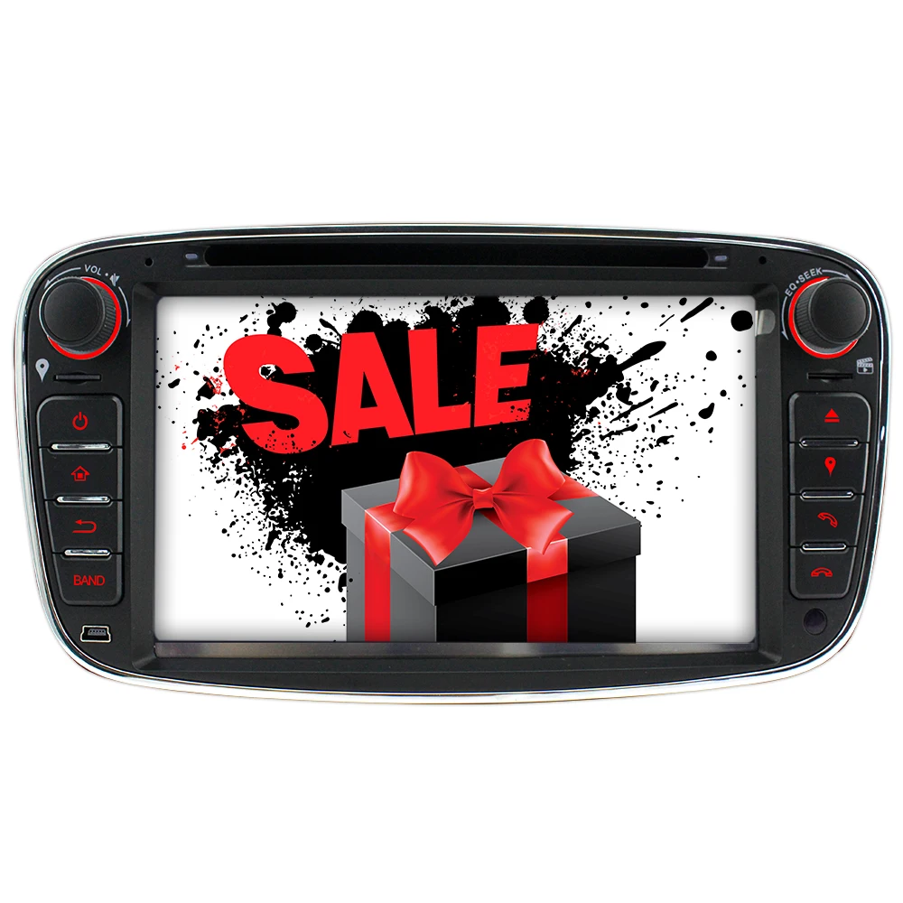 Best A-Sure 2 Din Car Radio Player GPS Navigation For Ford Focus Galaxy S-Max C-Max Mondeo Kuga RDS SWC Bluetooth CD DVD USB 3