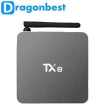 New TX8 Android 6.0 Amlogic S912 Octa core Set top box 2G 32G Android TV Box HDMI H.265 WIFI Media Player Smart tv box