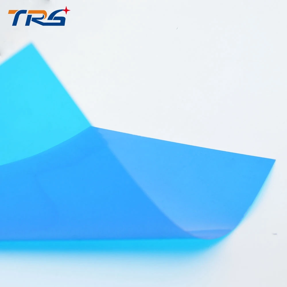 Модель изготовление материала 0,3 мм 20x30 см размер синий цвет ПВХ лист прозрачные пластиковые файлы для песчаного стола демонстрационный макет