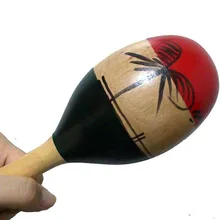 2 шт. детское дерево maracas, деревянные музыкальные вечерние игрушки для детей шейкер пляжные игрушки звуковые игрушки