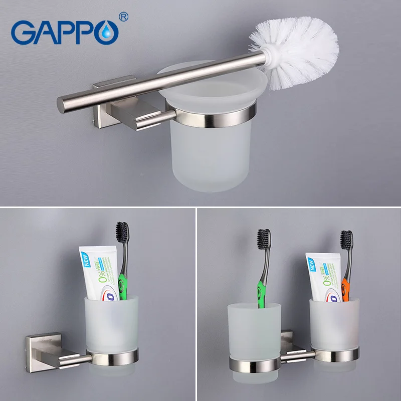 Baratos Gappo accesorios de baño toalla barra aparador Clip soporte de papel cepillo de dientes titular Toalla de baño toalla trasera anillo de baño conjuntos de baño G17T11