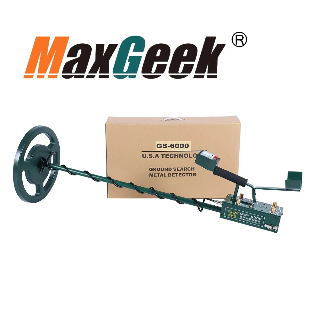 

GS-6000 Mini Underground Metal Detector Treasure Hunter w/Headphone Max Depth 8.5m LED Screen