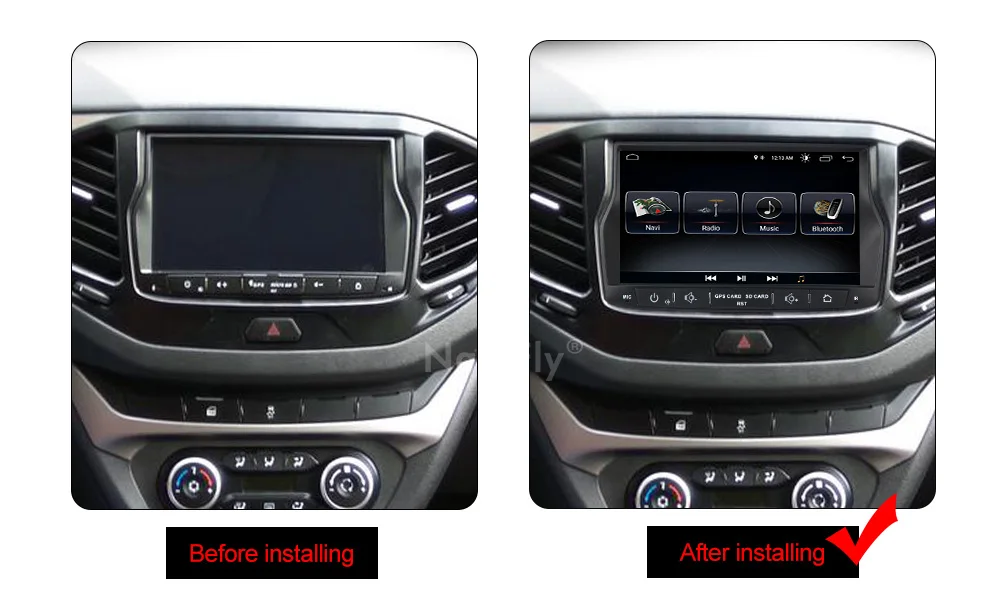 Sale Navifly 1Din Android 8.1 Car dvd Multimedia Player Radio audio for Lada vesta GPS Navigation HD 1024*600 Head Unit Stereo MAP FM 7