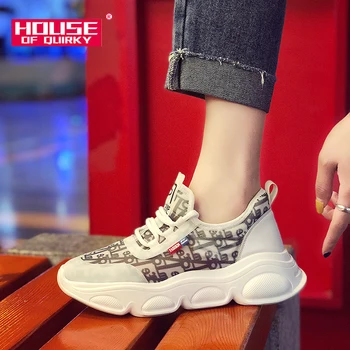 

Female Vulcanized shoes LightWeight Round head sneakers Women Breathable hollow out Casual shoes Woman Mesh running shoes 2019