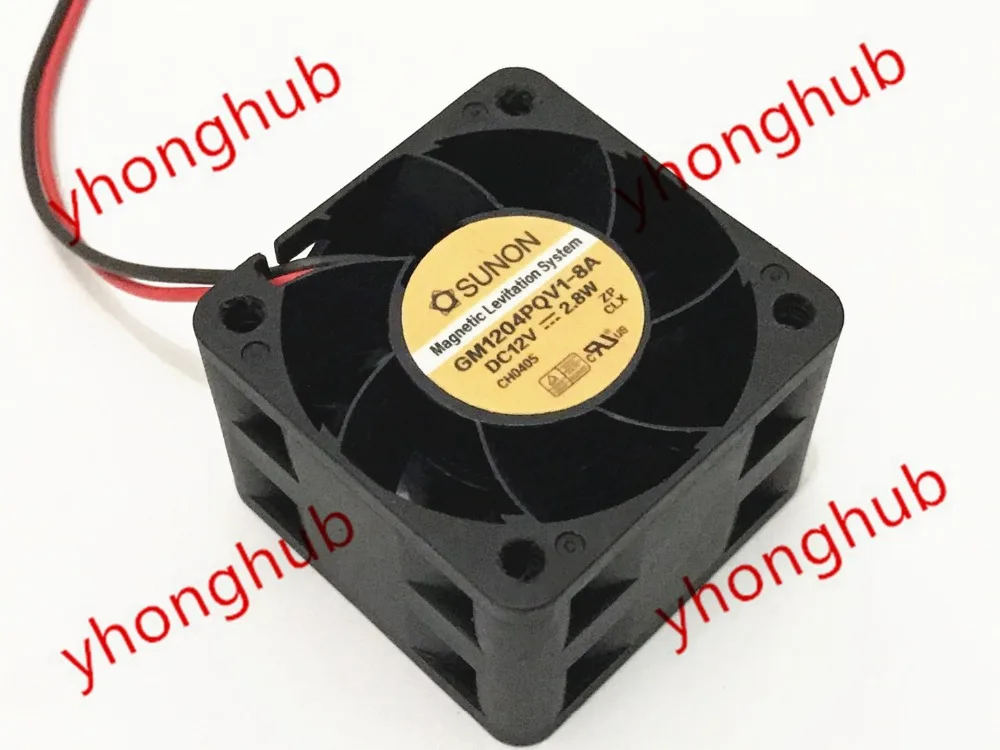 

SUNON GM1204PQV1-8A DC 12V 2,8 W 2-проводной 40x40x28 мм вентилятор охлаждения сервера