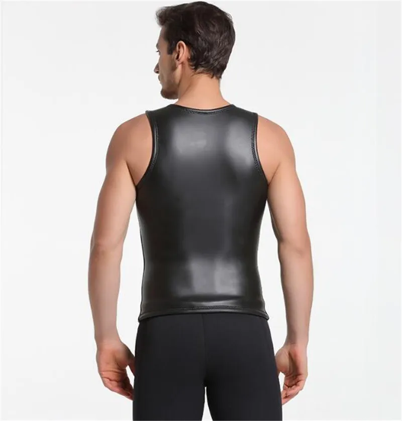 SBART Men 2MM Neoprene Wetsuit Vest Sleeveless Sun Protection Smoothskin Wetsuit Surf Shirt Surfing Diving Suit Jacket