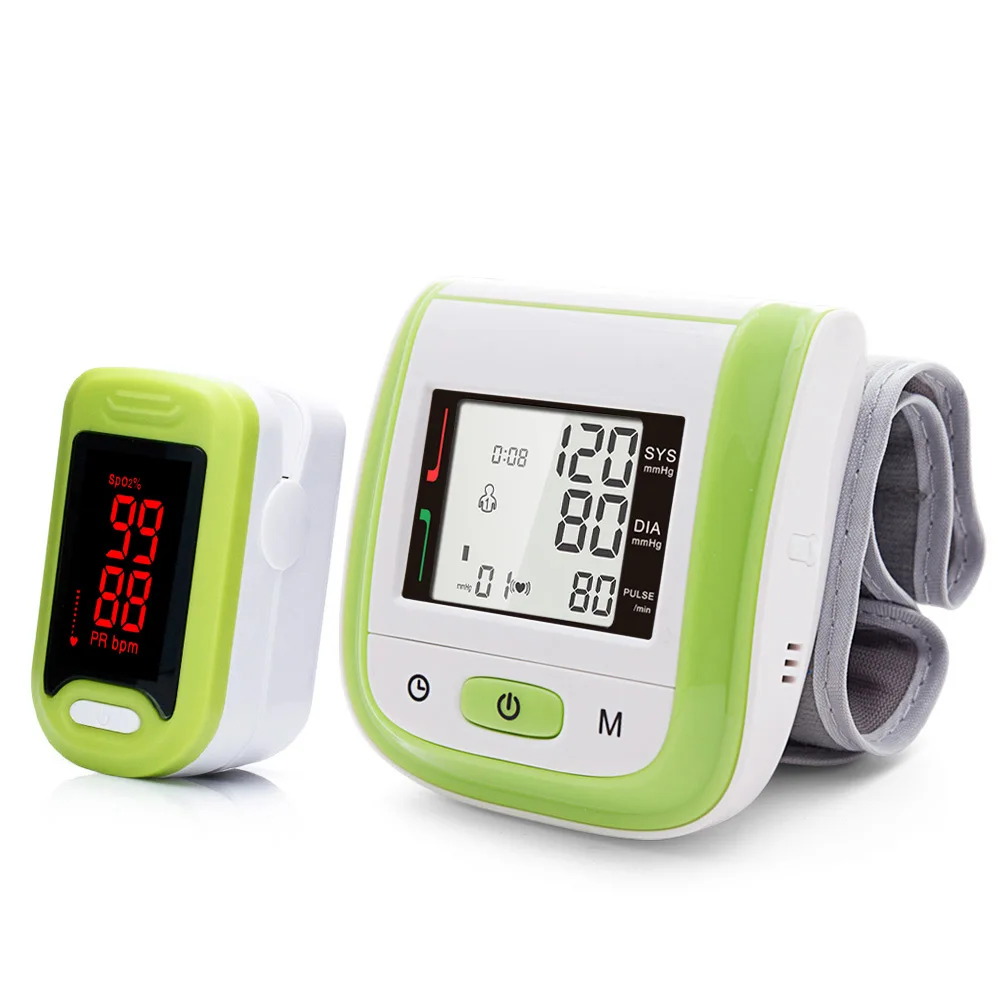 Yongrow медицинский цифровой монитор артериального давления на запястье и светодиодный портативный Пульсоксиметр для пальцев забота о здоровье семейный подарок Spo2 PR