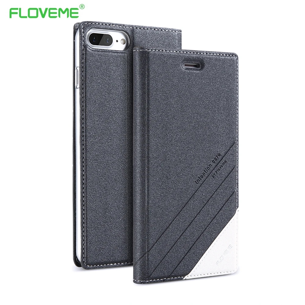 FLOVEME PU Leather Flip Case For Samsung Galaxy S8 S8 Plus S7 S6 Edge S5 Note 5 Coque Luxury Phone Stand Cover For Samsung S6 S7 cases-for-s8+