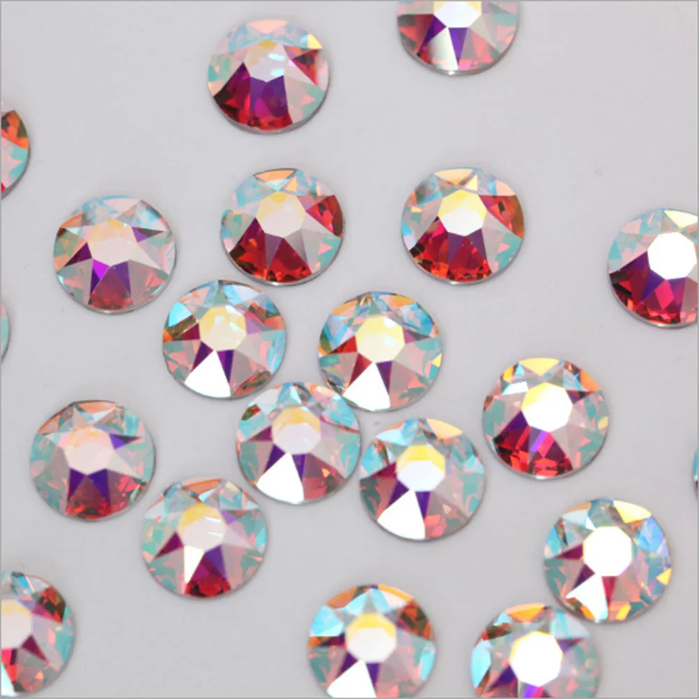 288pcs CrystalAB 8 Big 8 Small Face Shiny Rhinestones High Quality