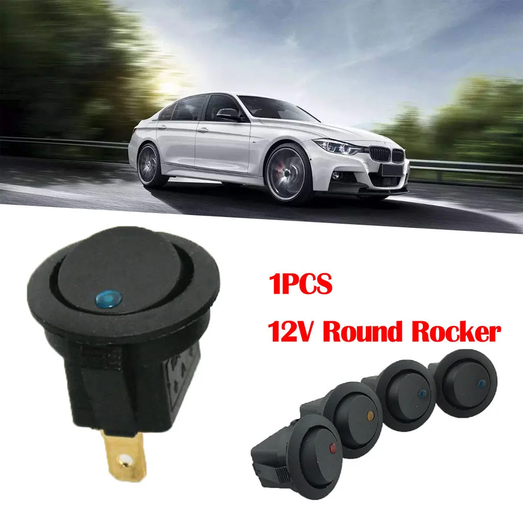 2019 The New Fashion 12V Round Rocker Dot Boat Red LED Light Toggle ON/OFF Switch Car/Boat/ATV July 17 P30 | Автомобили и