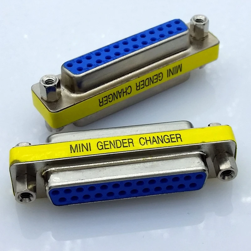 

1pcs D-SUB DB25 Serial Cable Extended Adapter 25 Pin DB25 FeMale to FeMale F/F minitype Changer Connector
