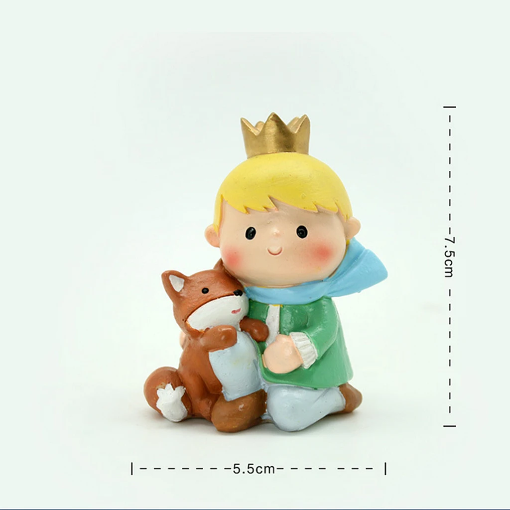 Ornament Statue Standing Figurine Resin Prince & Rose THE LITTLE PRINCE Crafts