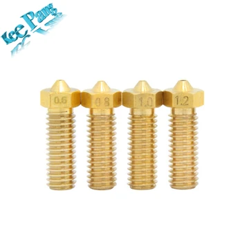 

1PC Volcano Nozzle Extra Lengthen Extruder Brass M6 Nozzle All Metal 0.6-1.2mm For 1.75/3.0mm Filament 3D Printer Part