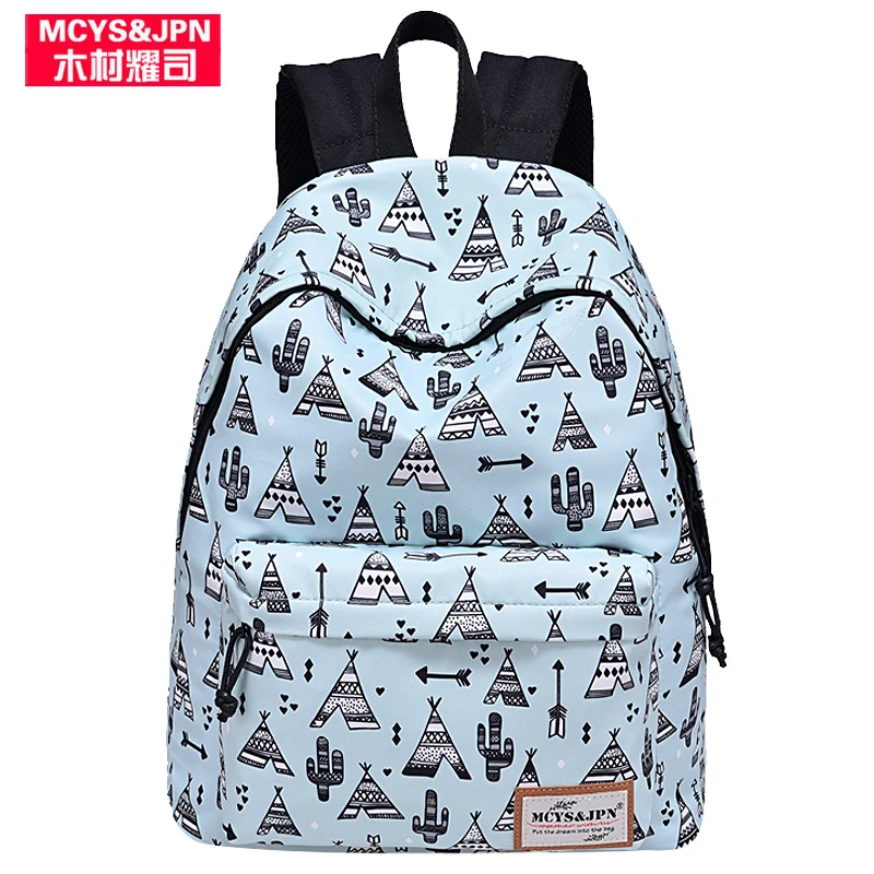 

2017 Brand Korean Canvas Printing Backpack Women School Bags for Teenage Girls Cute Rucksack Vintage Laptop Backpacks Female