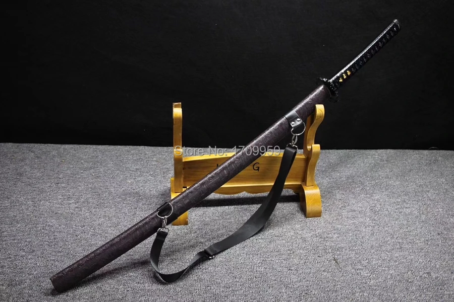 Акустическая гитра 4" высокое качество японский самурайский меч катана, настоящий меч, очень sharp резка Бумага T10 сталь пластичный монтаж, обкладка глиной лезвие/Iron Tsuba