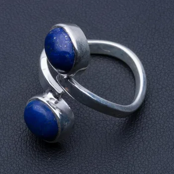 

Natural Lapis Lazuli 925 Sterling Silver Ring, US Size 7 R2779