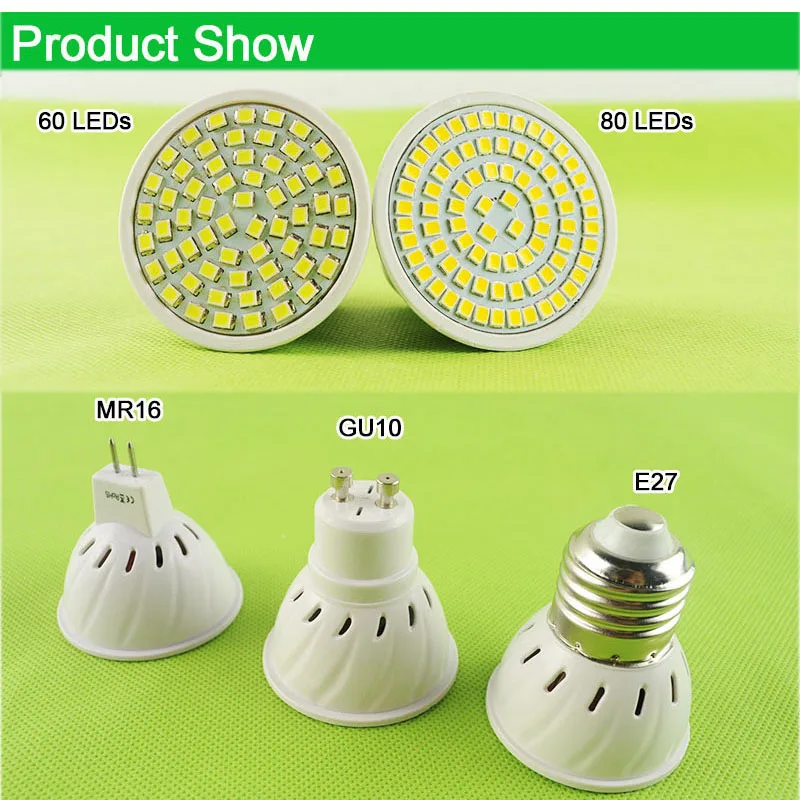 60/80 LEDs E27 Gu10 Mr16 DC 12 V AC 110 V 220 V lámpara LED foco LED 6 W 8 W GU10 luz Lampada LED Bombilla de iluminación vestíbulo Lampara 60/80 LEDs E27 Gu10 Mr16 DC 12 V AC 110 V 220 V lámpara LED foco LED 6 W 8 W GU10 luz Lampada LED Bombilla de iluminación vestíbulo Lampara