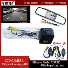 Fuwayda Беспроводной Цвет CCD заднего вида Водонепроницаемая Камера для Kia Sportage R 2010-2014 4.3 дюймов сзади зеркало заднего вида Мониторы