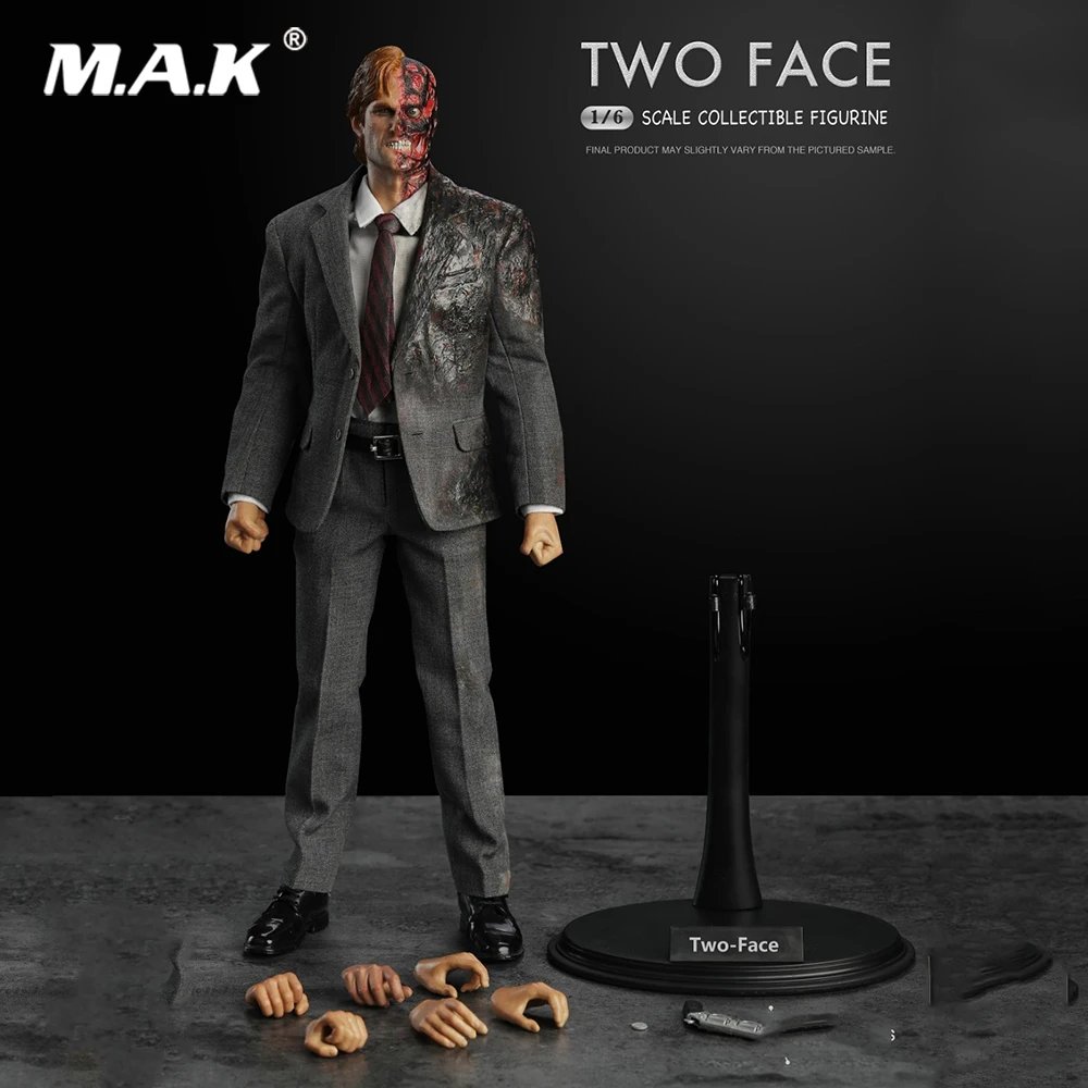 

For Collection 1/6 Scale Collectible Full Set Two-Face Harvey Apollo Dent Figure with Stand Action Figure for Fans Holiday Gifts