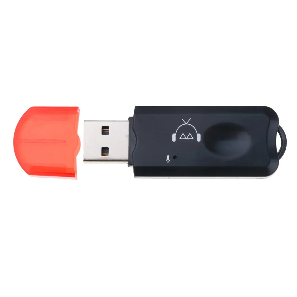 USB AUX Bluetooth получить беспроводной аудио адаптер с микрофоном для USB автомобиля mp3-плеер динамик Bluetooth передатчик