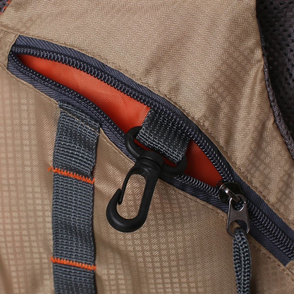 Pesca com Mosca Pacote para Equipamento de Pesca Ajustável para Homens e Mulheres Colete Truta Multifunções Respirável Mochila Tamanho 17 Coletes de pesca