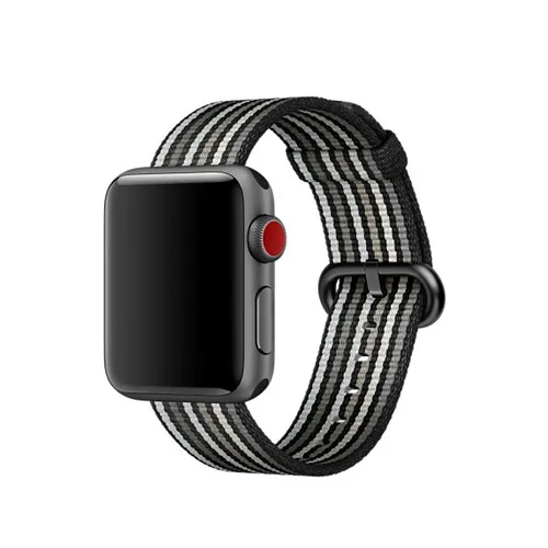 Ремешок Nato для apple watch Band 42 мм 38 мм iwatch band 44 мм/40 мм наручный Браслет apple watch 4 - Band Color: new black