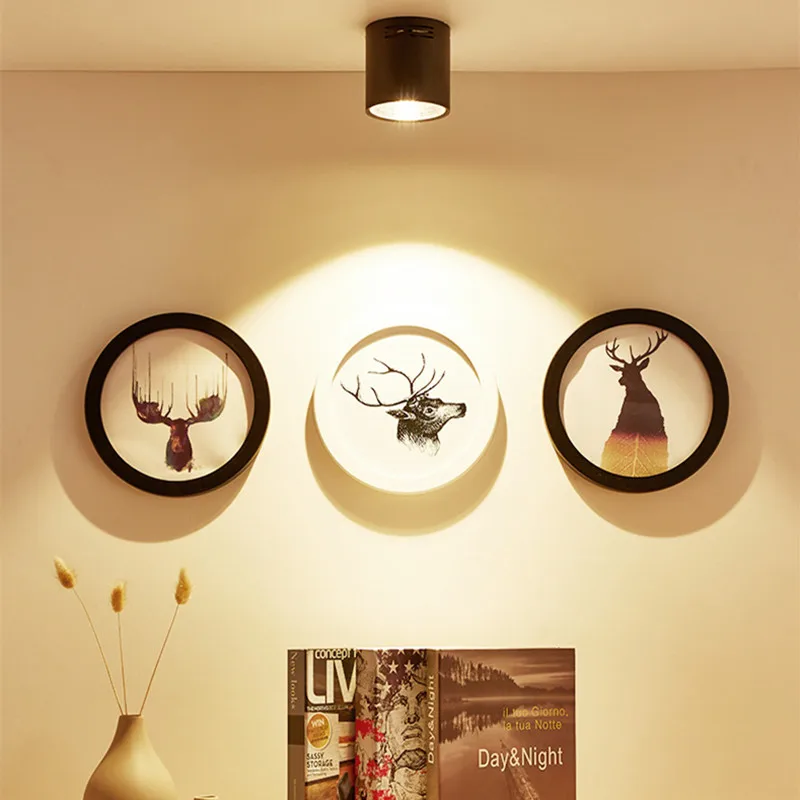 Светодиодный потолочный светильник с COB матрицей 5/10/15 Вт 230 В|downlight 5w|surface mountedlight down