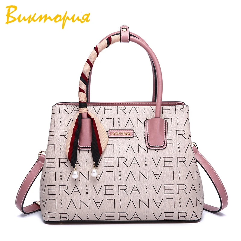 

CHARA'S BAG 2019 NEW women handbag Multifunction Shoulder Bags PVC Beading Letter printing fashion womens messenger bags