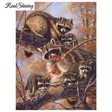 Realshining Дерево Белка Вышивка с кристаллами полный квадрат горный хрусталь Алмазная мозаика пользовательские diamond Вышивка fs607