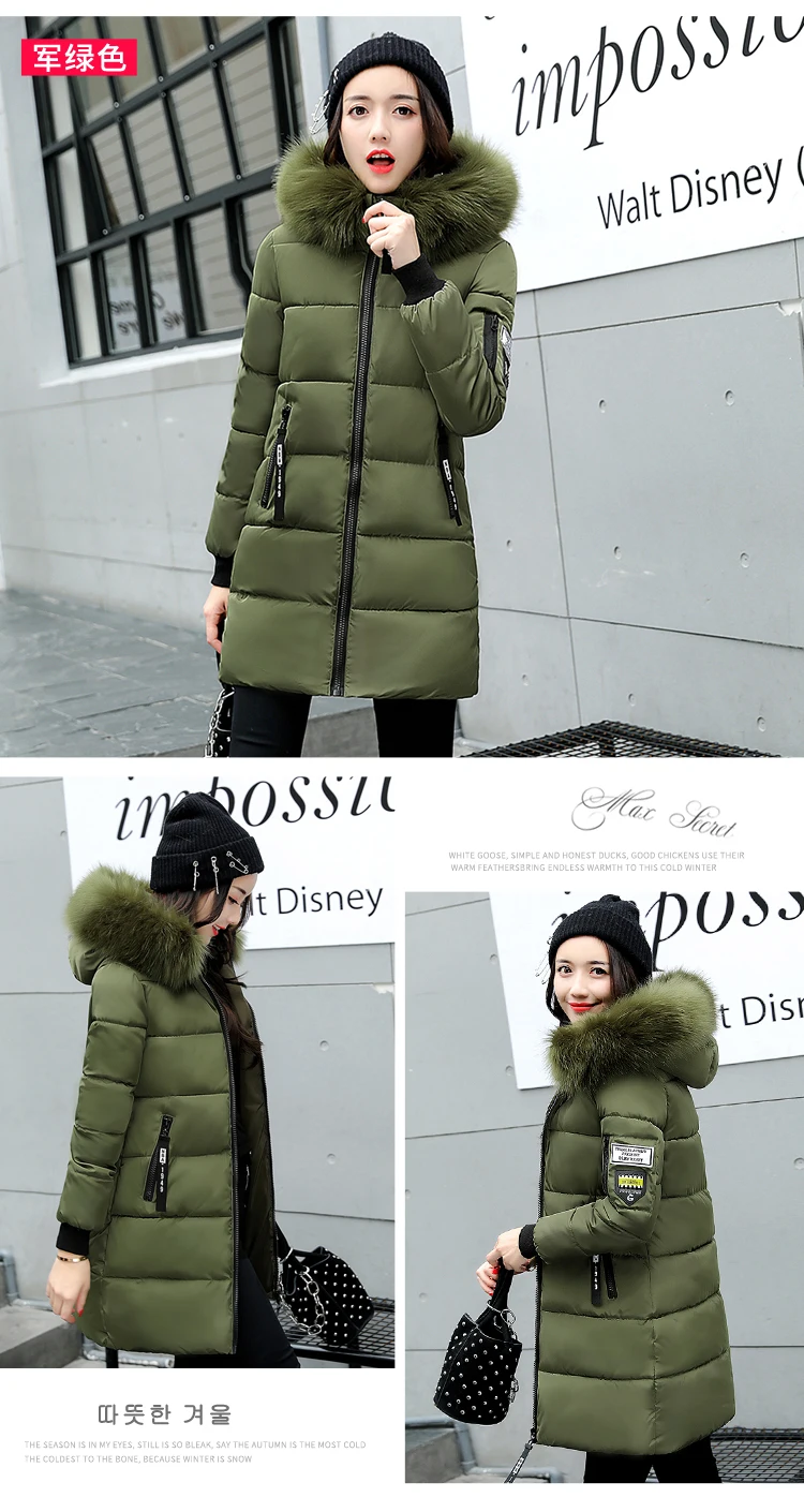Women's Winter Jackets Winter Woman Coats 2019 Medium And Long Section Down Cotton Clothing Fashion Thickening Coat Female Parks (3)