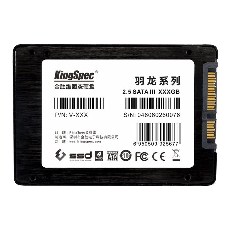 L Kingspec 2,5 дюймов SATA 2 3 SATA II 2," SSD 32 Гб твердотельный диск 2-канальный для ноутбука компьютер внутренние жесткие диски