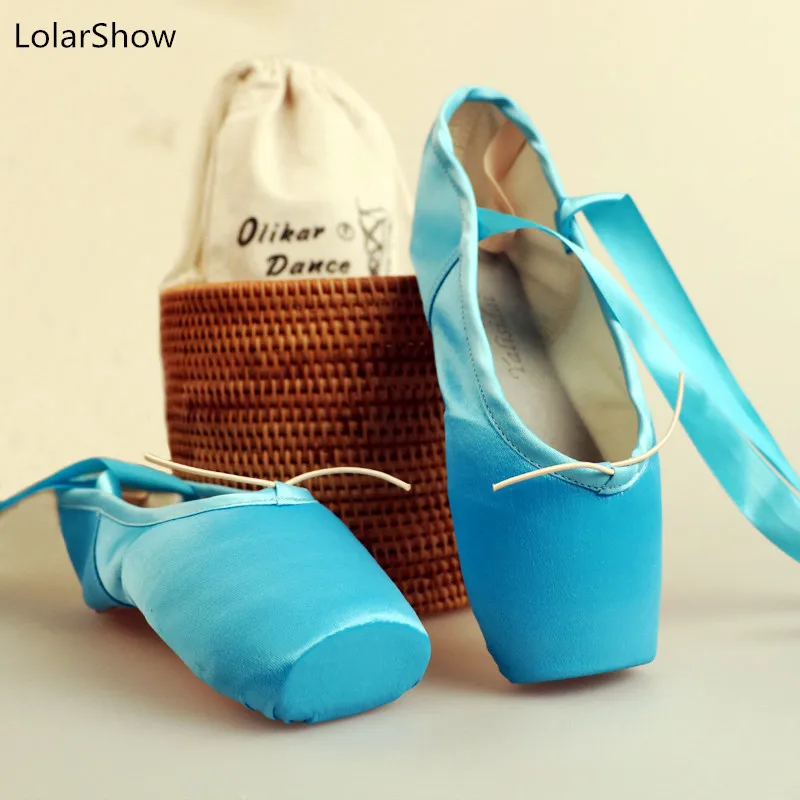teal ballet shoes