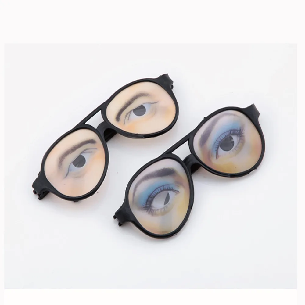 HALLOWEEN PARTY Funny Glasses Fake Novelty Gag Prank Eye Ball Joke Toys RS