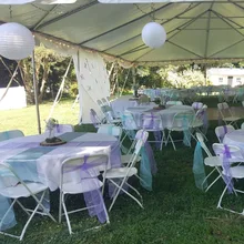 Пакет из 100 органзы стул свадебное пояс-кушак декоративные стулья лук Группа Пояс завязывается для свадьбы Банкетный вечерние поставки