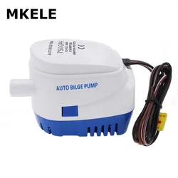DC 12V 24V 750GPH 1100GPH Automatic Water Bilge Pump For Boat Submersible with Float Switch Marine / Bait Tank / Fish