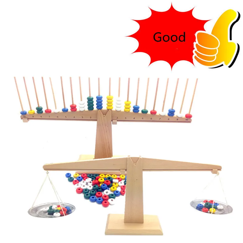 

New Wooden Toy Baby Montessori Count Libri and Scale Baby Educational Toy Baby Gift