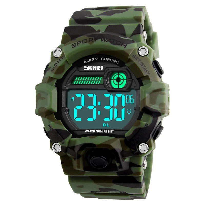SKMEI Brand Mens Watches Chrono Countdown Men Waterproof Digital Sports Watch Man military Clock Relogio Masculino
