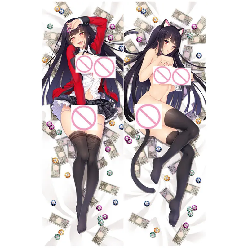 Двухсторонняя наволочка для подушки с аниме Kakegurui чехол джабами юмэко дакимакура