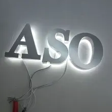 Пользовательские 3D Водонепроницаемые светодиодные стандартизированные буквенные вывески металлические индивидуальные светодиодные буквы для стены
