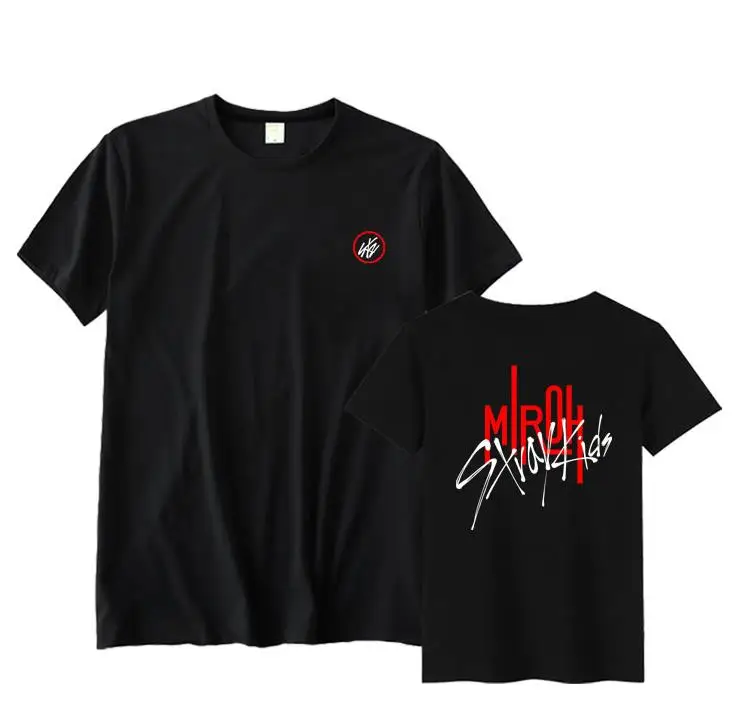 Новое поступление straykids miroh/hi остаться концерт же печати Круглая горловина с