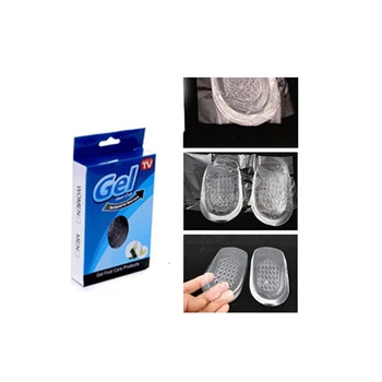 

400PAIRS/LOT Silicon Gel Insoles Back Pad Heel Cup for Calcaneal Pain Health Feet Care Support spur feet cushion