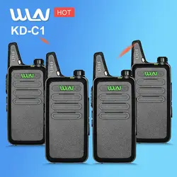 4 шт. BAOFENG WLN KD-C1 Дети Мини любительская радиостанция UHF400-470MHz HF трансивер Woki Toki USB зарядное устройство рация