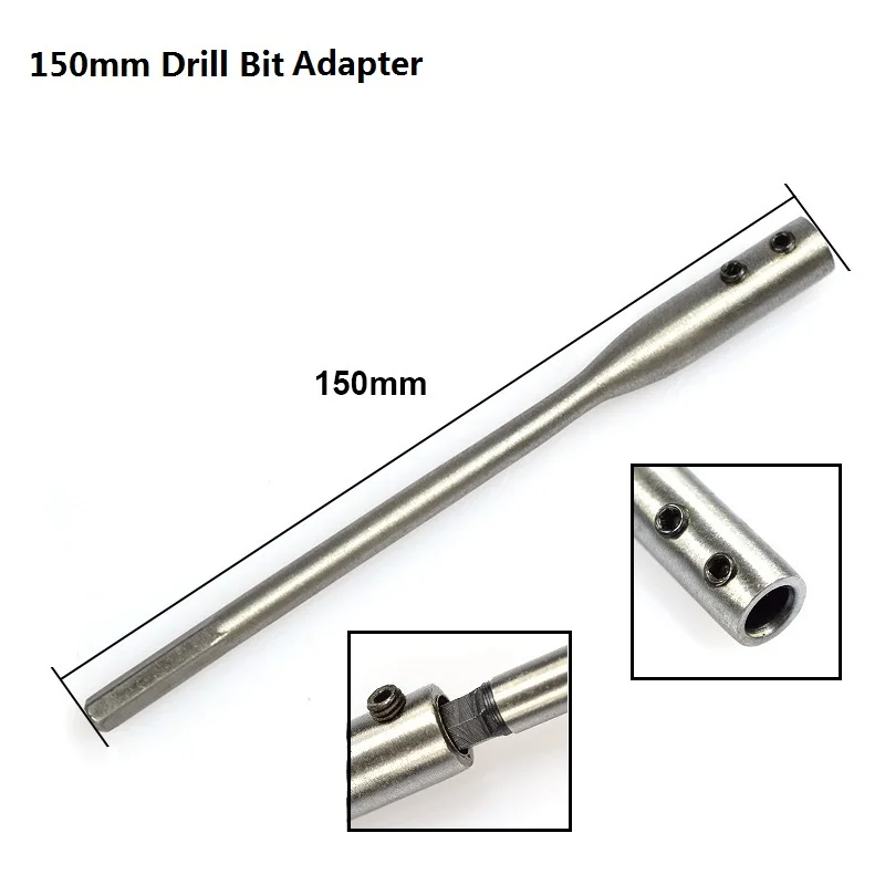 adapter 150mm XCAN 1 шт. 10-25 мм шестигранный хвостовик 4 Флейта шнека сверло Дерево отверстие резак ядро сверло дерево сверло - Цвет: adapter 150mm