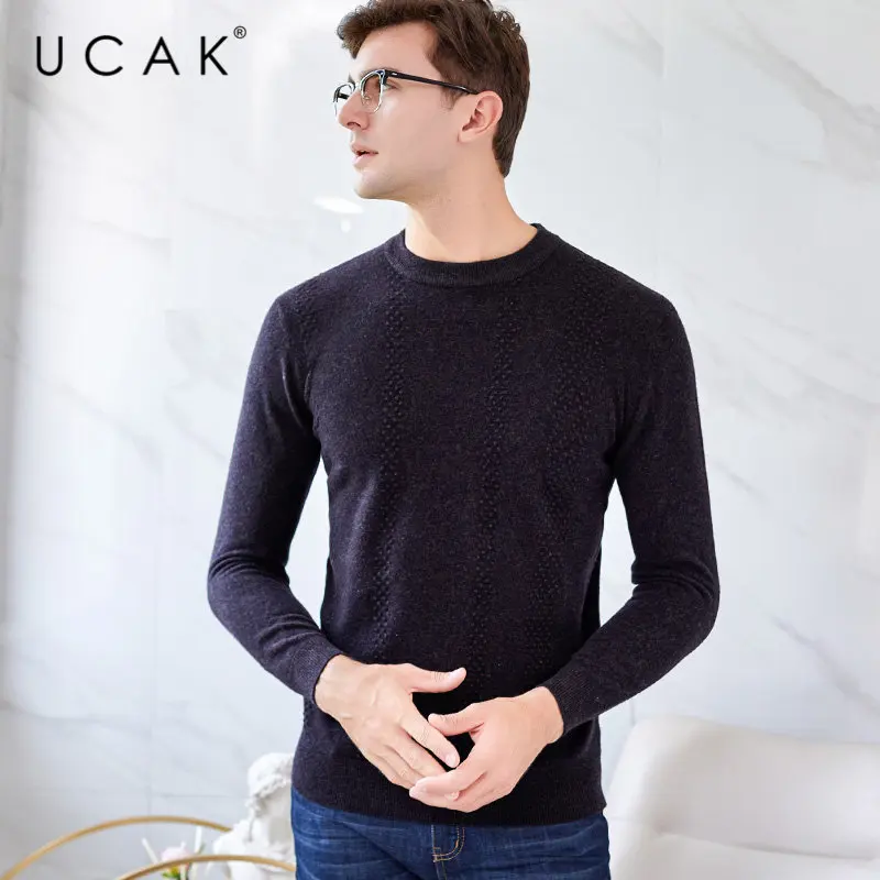 UCAK Brand Merino Wool Sweater Men Autumn Winter Mens Sweaters 2019 New Arrival Pull Homme Soft Warm Cashmere Pullover Men U3029 UCAK Brand Merino Wool Sweater Men Autumn Winter Mens Sweaters 2019 New Arrival Pull Homme Soft Warm Cashmere Pullover Men U3029