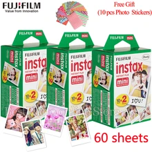 Оригинальный Fujifilm Fuji Instax Mini 8 пленки 60 листов белый край пленки для Fujifilm Мини 8 7 s 25 50 s 90 Фотоаппарат моментальной печати Фотобумага