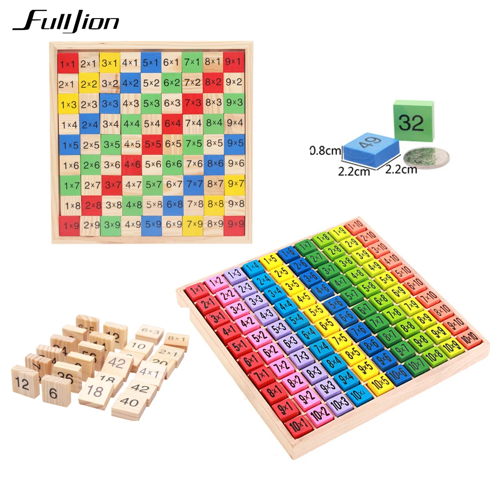 

Fulljion Montessori Math Toys Game Arabic Multiplication Wooden Puzzle Jigsaw Maze Educational3D Sensory Soroban Material Teaser