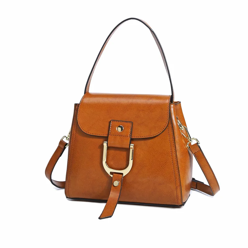 

New Women's Genuine Leather Top Handle Bag Ladies Luxury Tote Handbag Cowhide Female Luxury Crossbody Messenger Shoulder Bags