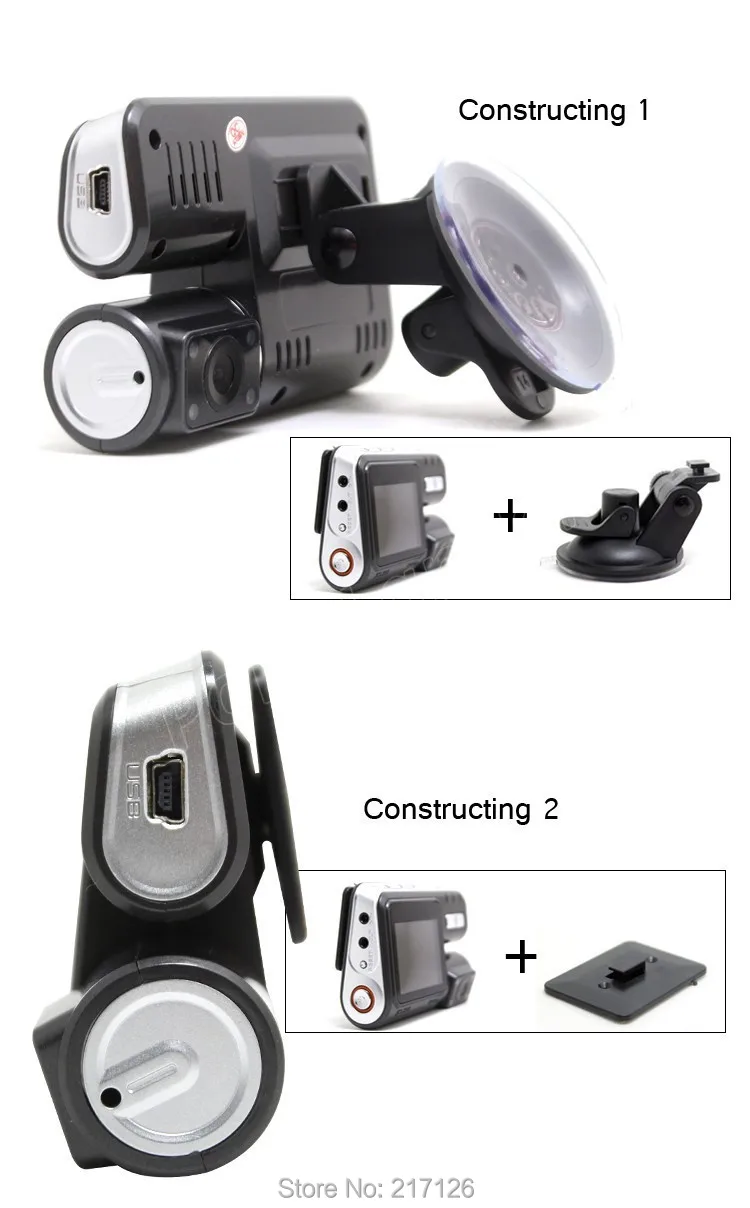 Двойной объектив Full HD 1080 P Видеорегистраторы для автомобилей Камера 8 ИК светодиодные i1000s 2." ЖК-дисплей регистраторы заднего вида Камера ночное видение видео Регистраторы