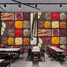 Современные креативные 3D обои барбекю горячий горшок магазин ресторан отель фото настенная Экологически чистая Водонепроницаемая настенная ткань фрески