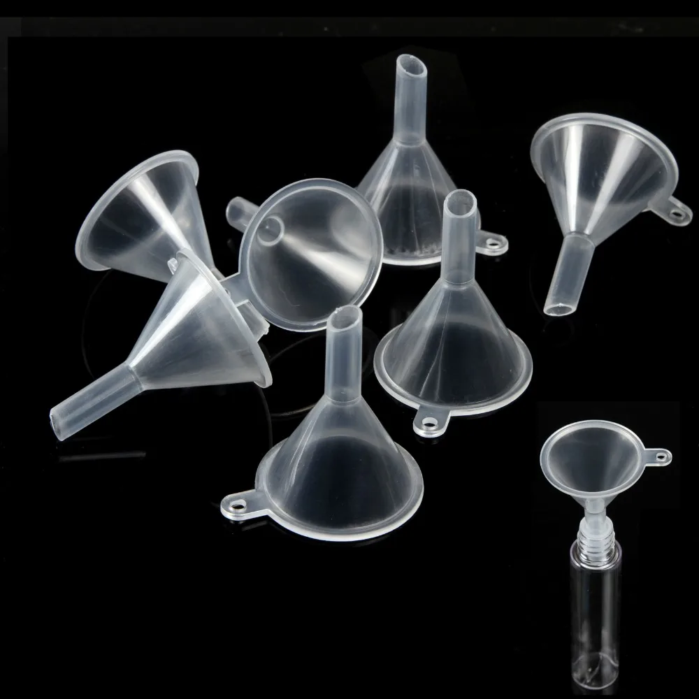 

20pcs Mini Small Funnel Empty Bottle Packing Tool For Travel Plastic Mini Small Funnels For Liquid Essential Oil Splitter